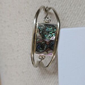 Abalone and sterling silver cuff